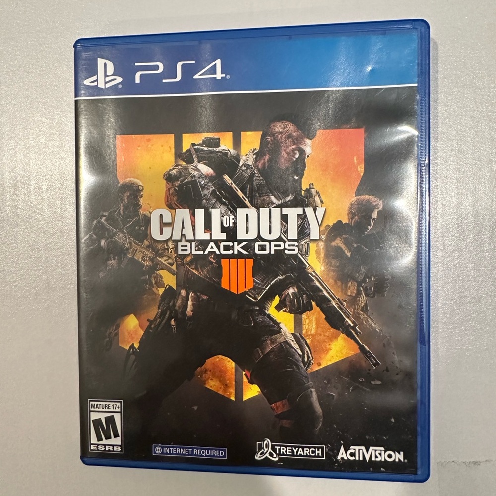 Blue PS4 Call of Duty Black Ops 4 Game